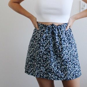 vintage floral skirt